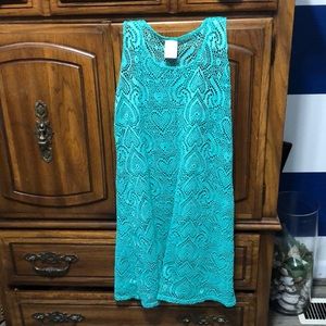 Teal Swimsuit Coverup Dress
